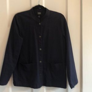 Navy cotton unlined lightweight jacket